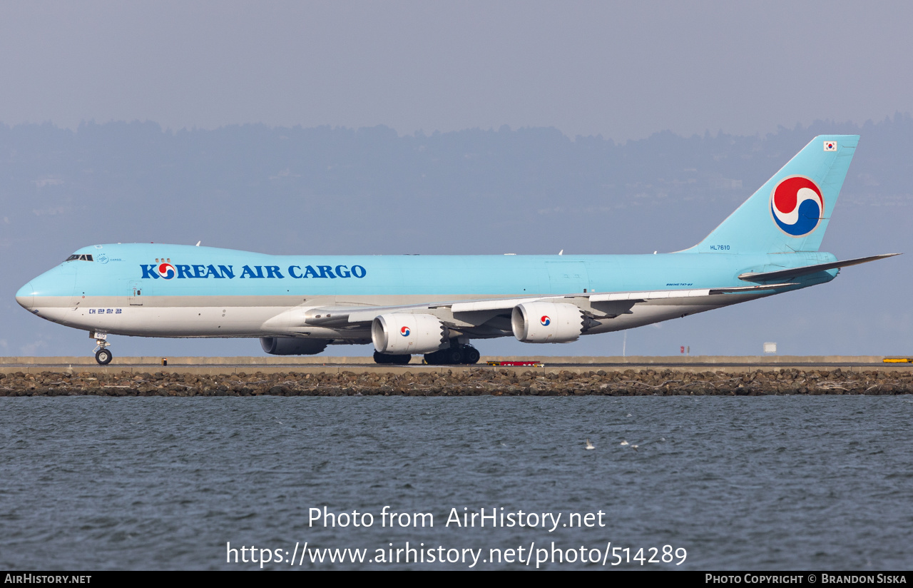 Aircraft Photo of HL7610 | Boeing 747-8HTF/SCD | Korean Air Cargo | AirHistory.net #514289