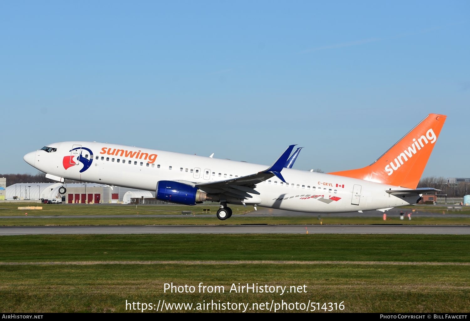 Aircraft Photo of C-GKVL | Boeing 737-8FN | Sunwing Airlines | AirHistory.net #514316