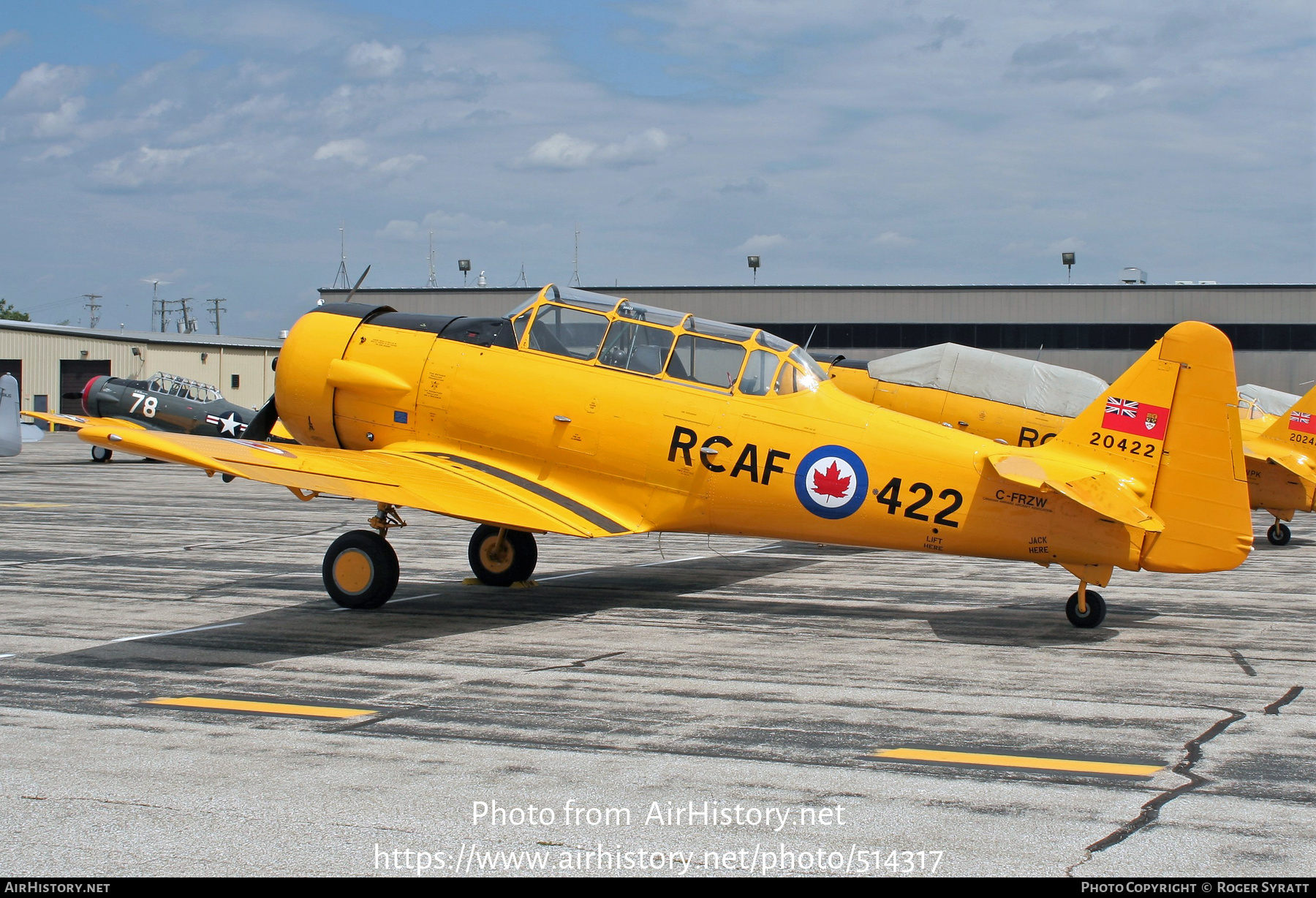 Aircraft Photo of C-FRZW / 20422 | North American Harvard Mk4 | Canada - Air Force | AirHistory.net #514317