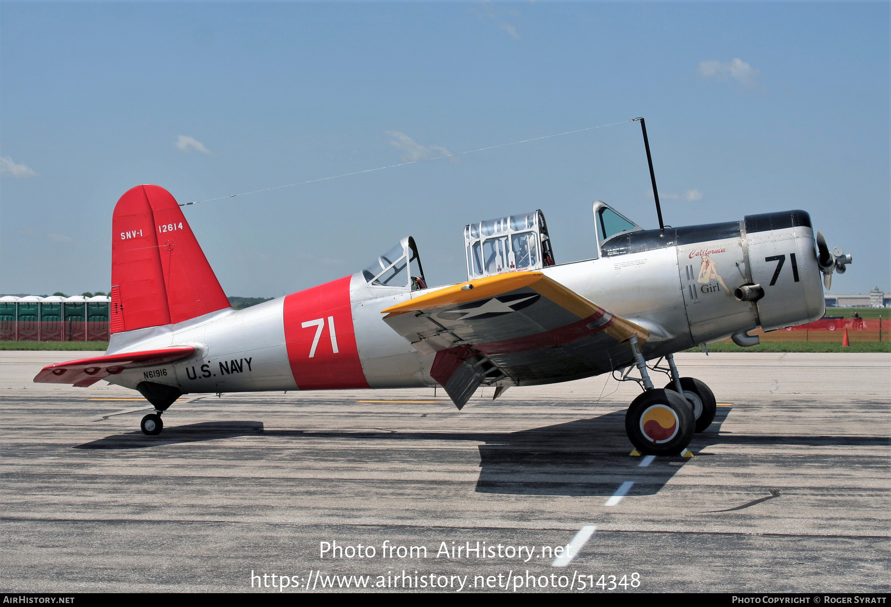 Aircraft Photo of N61916 / 12614 | Vultee SNV-1 Valiant (BT-13A) | USA - Navy | AirHistory.net #514348