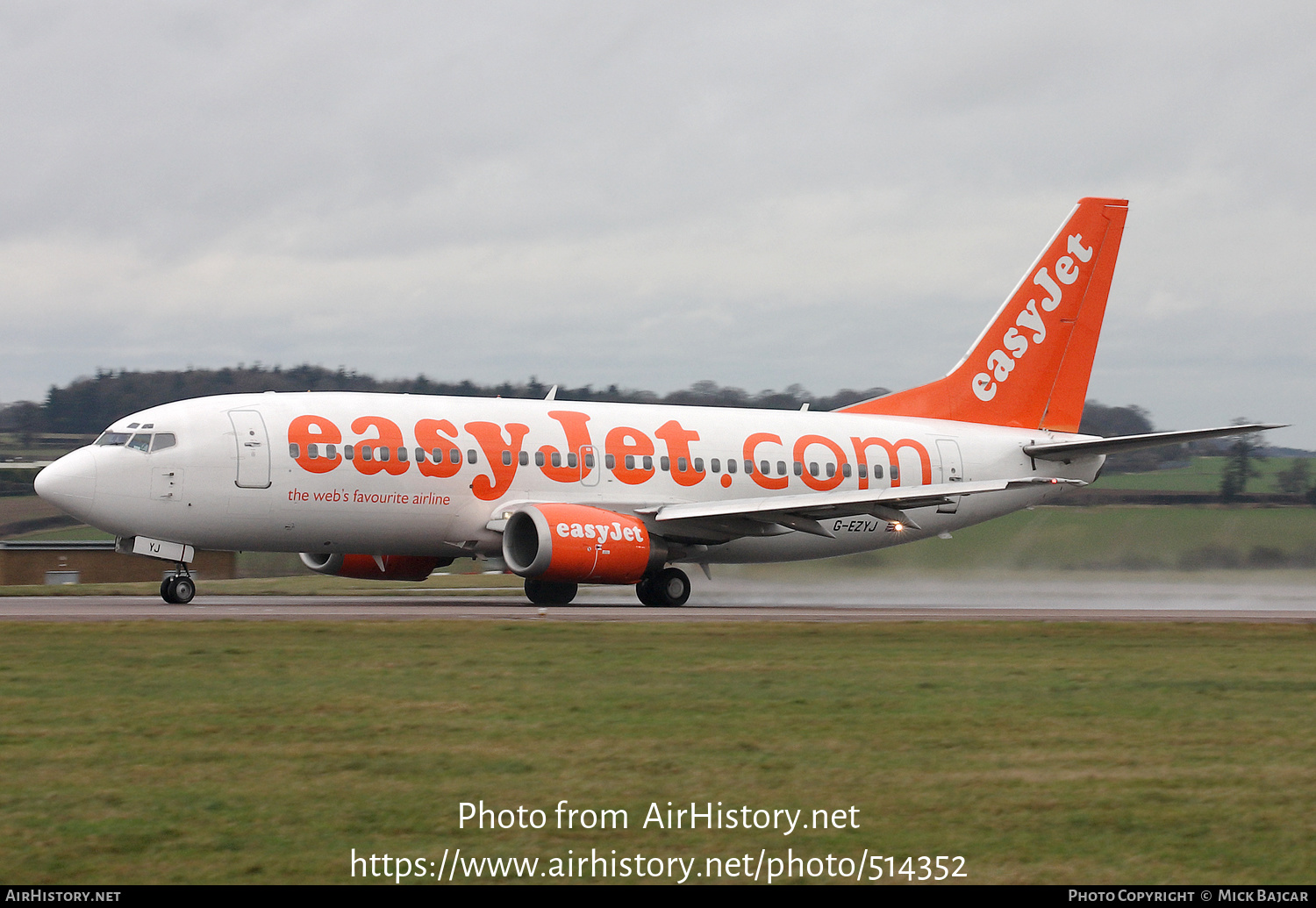 Aircraft Photo of G-EZYJ | Boeing 737-33V | EasyJet | AirHistory.net #514352