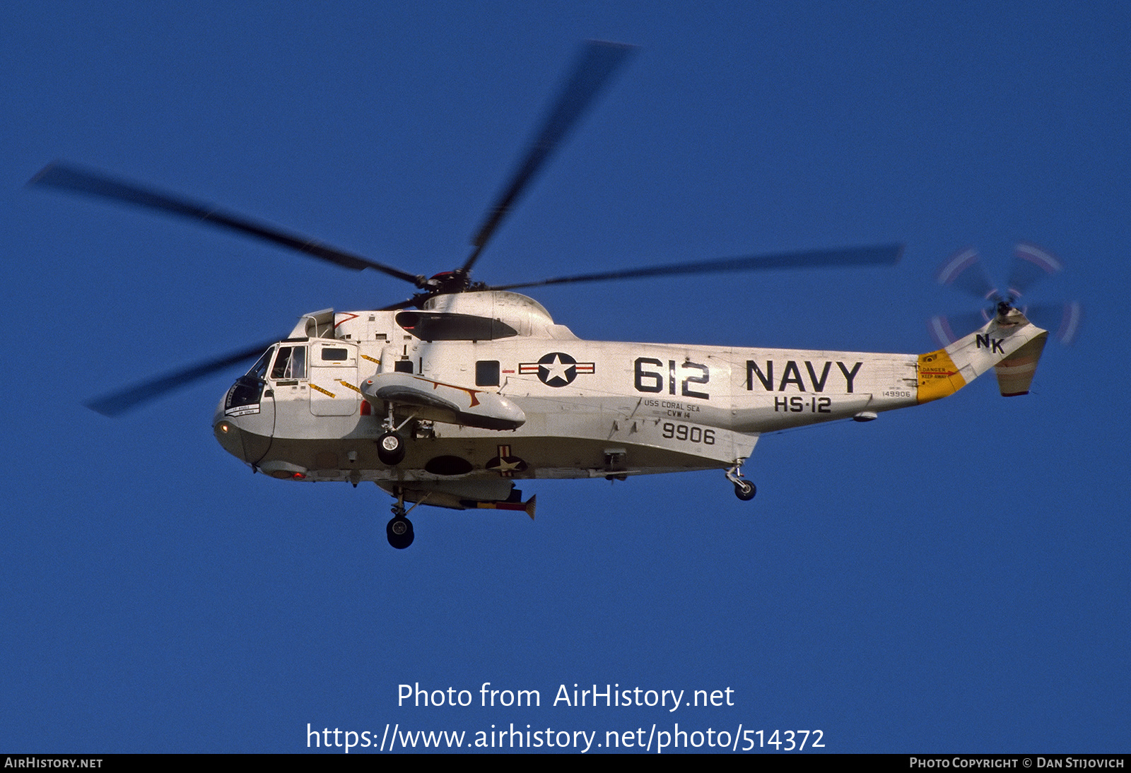 Aircraft Photo of 149906 / 9906 | Sikorsky SH-3H Sea King (S-61B) | USA - Navy | AirHistory.net #514372