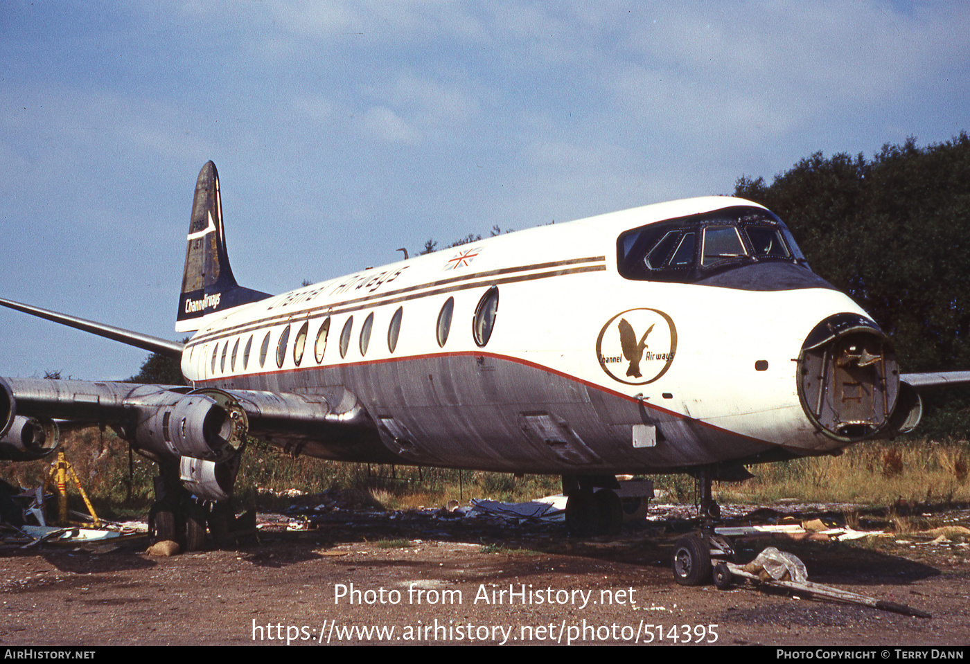 Aircraft Photo of G-ATVE | Vickers 812 Viscount | Channel Airways | AirHistory.net #514395