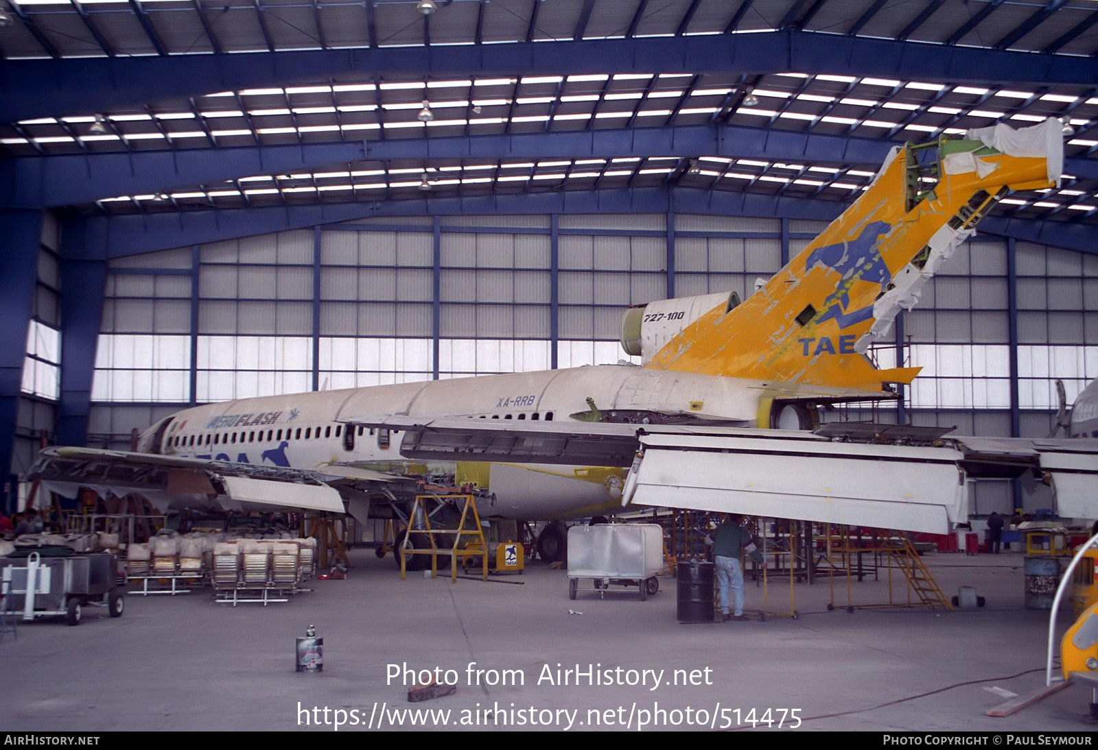 Aircraft Photo of XA-RRB | Boeing 727-64 | TAESA - Transportes Aéreos Ejecutivos | AirHistory.net #514475