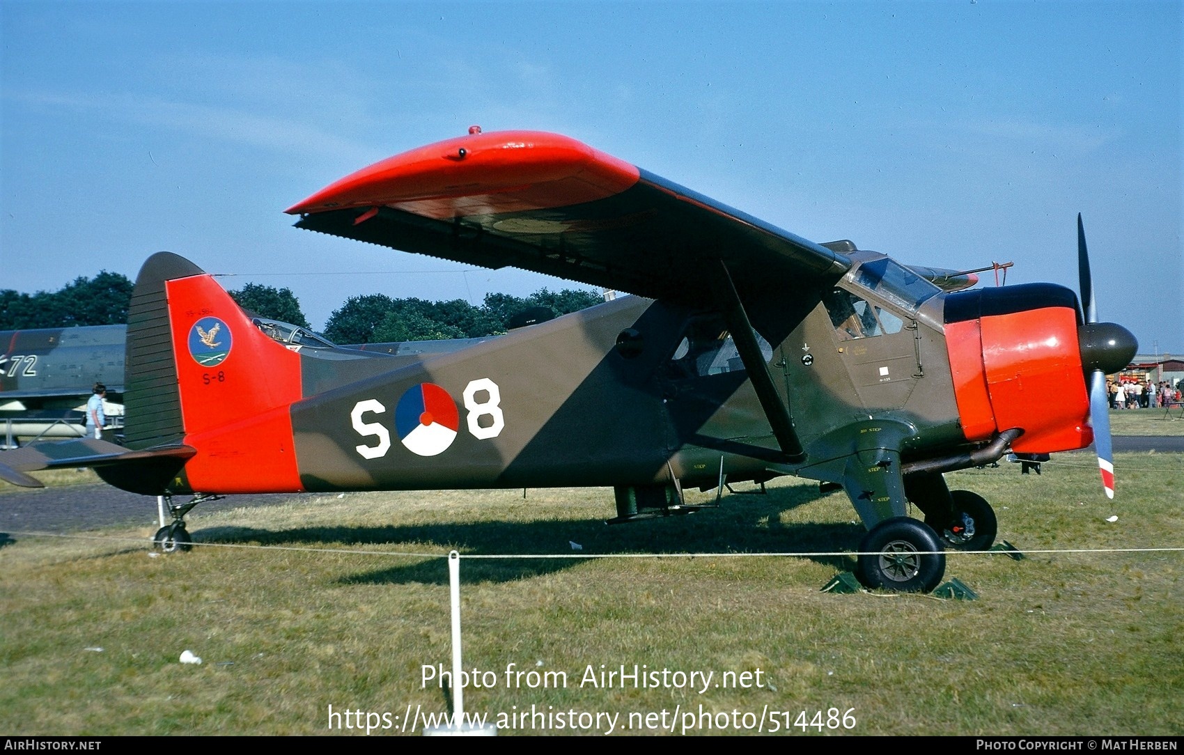 Aircraft Photo of S-8 | De Havilland Canada U-6A Beaver | Netherlands - Air Force | AirHistory.net #514486