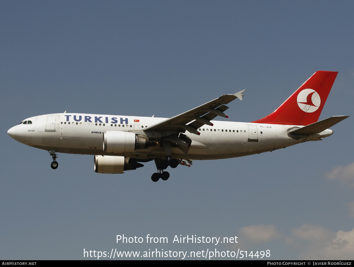 Aircraft Photo of TC-JCZ | Airbus A310-304 | Turkish Airlines | AirHistory.net #514498