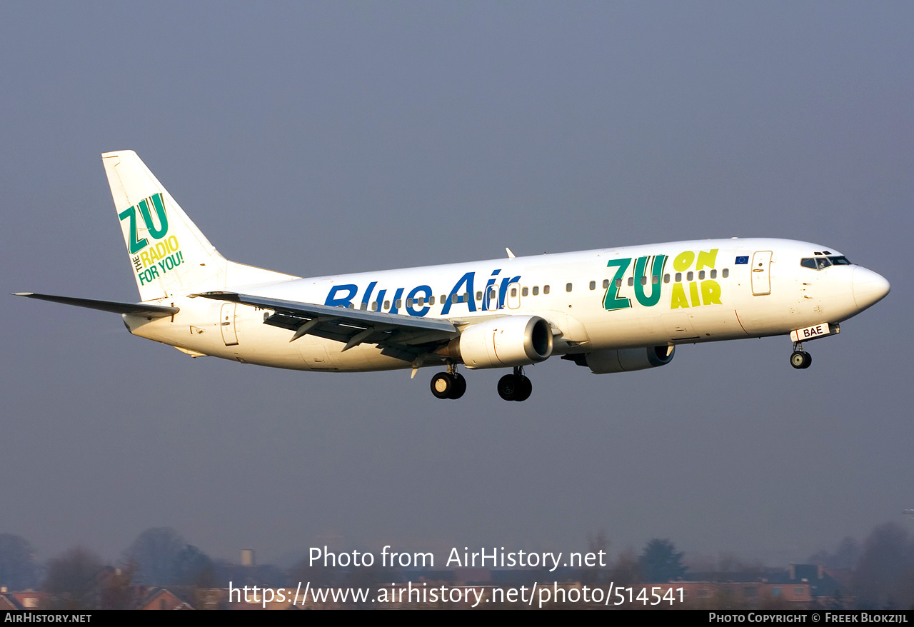 Aircraft Photo of YR-BAE | Boeing 737-46N | Blue Air | AirHistory.net #514541