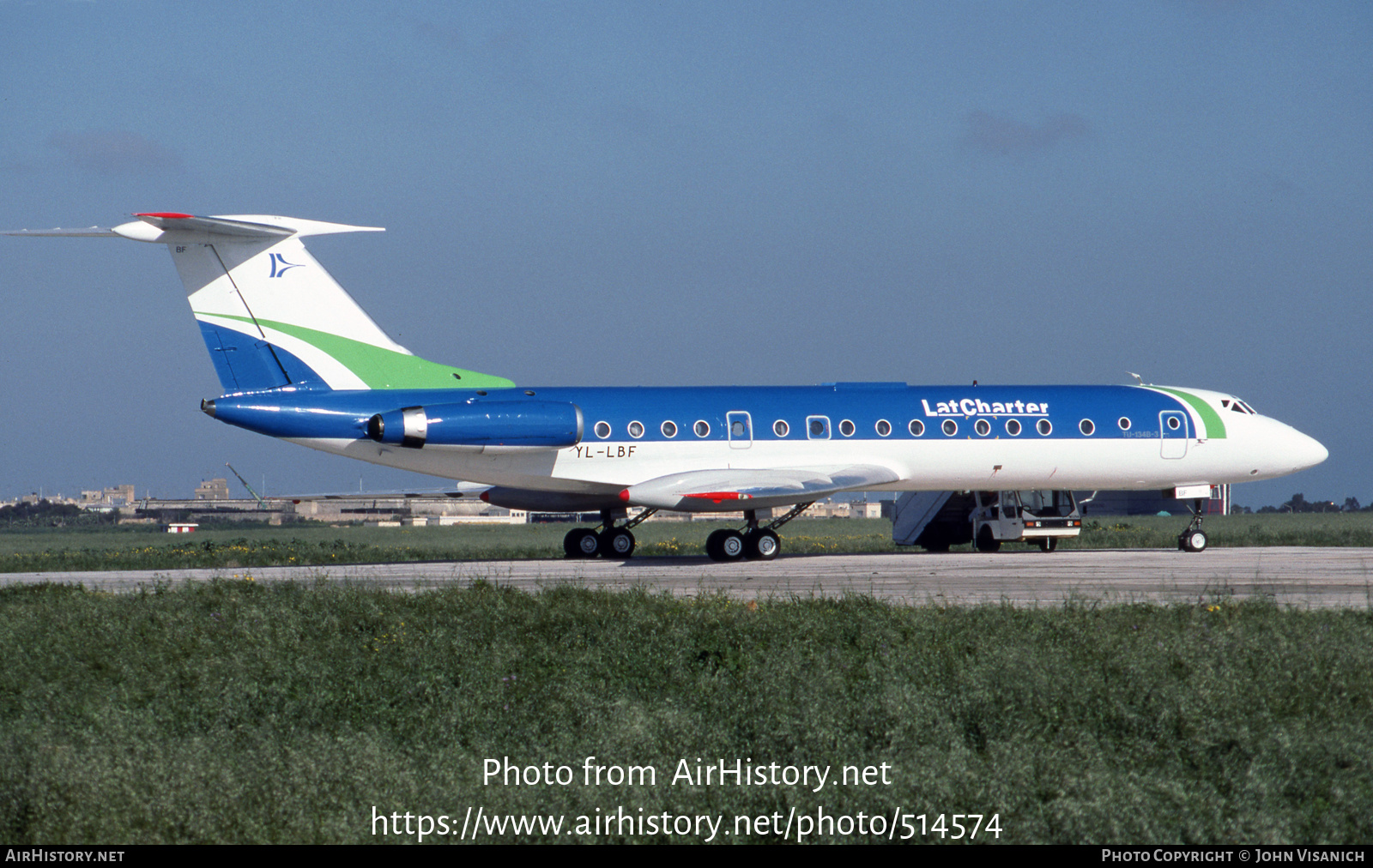 Aircraft Photo of YL-LBF | Tupolev Tu-134B-3 | LatCharter Airlines | AirHistory.net #514574