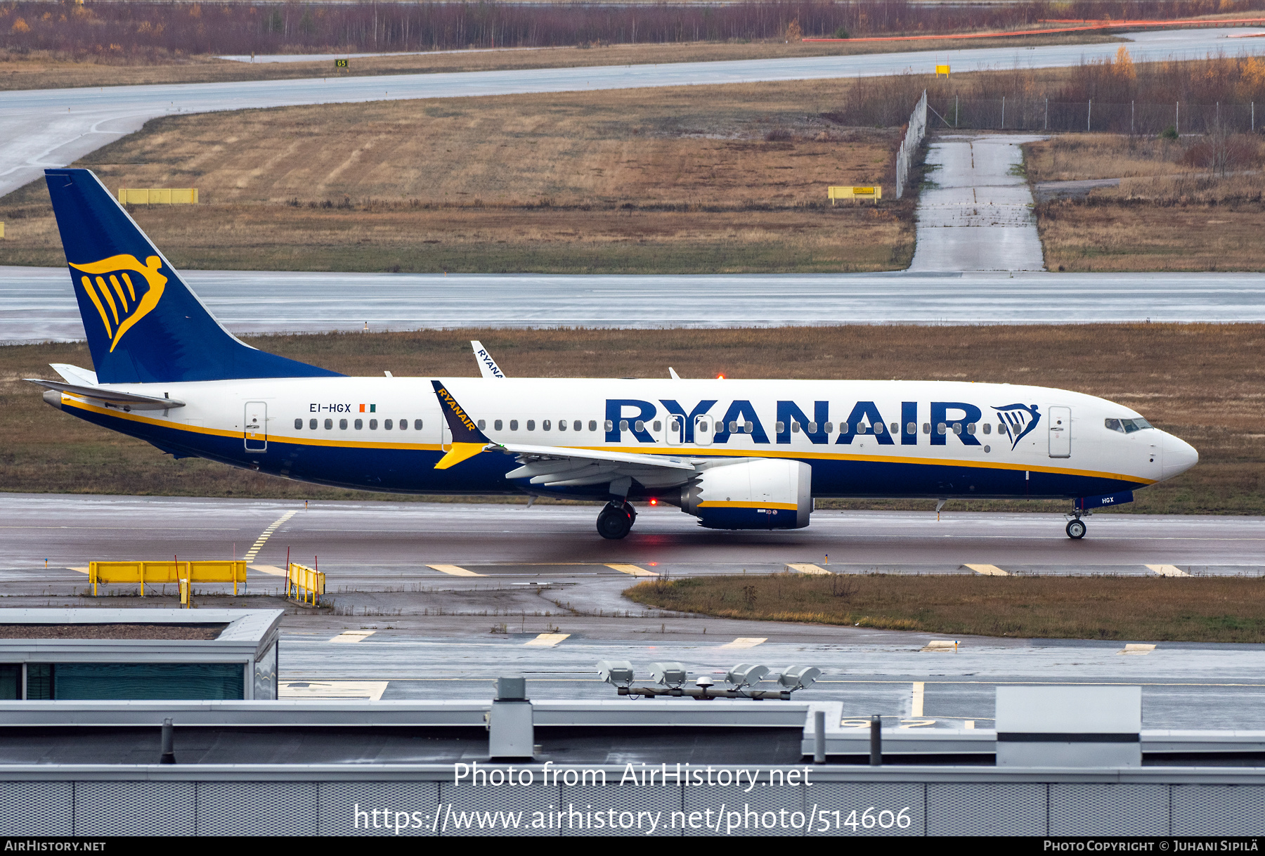 Aircraft Photo of EI-HGX | Boeing 737-8200 Max 200 | Ryanair | AirHistory.net #514606