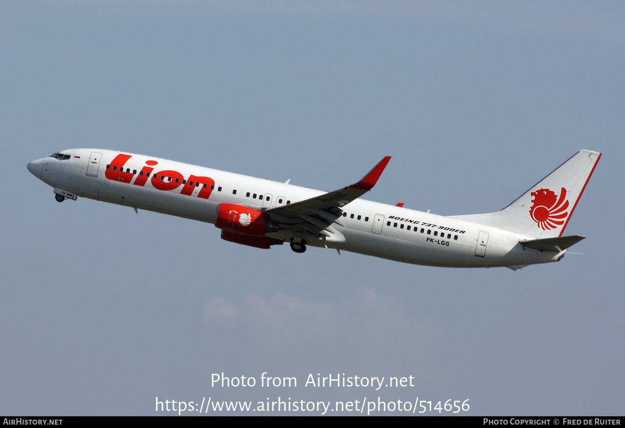 Aircraft Photo of PK-LGG | Boeing 737-9GP/ER | Lion Air | AirHistory.net #514656