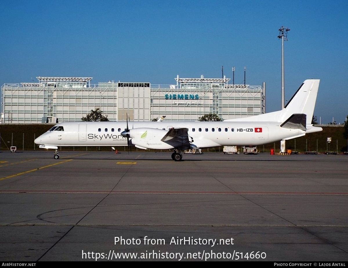 Aircraft Photo of HB-IZB | Saab 2000 | SkyWork Airlines | AirHistory.net #514660