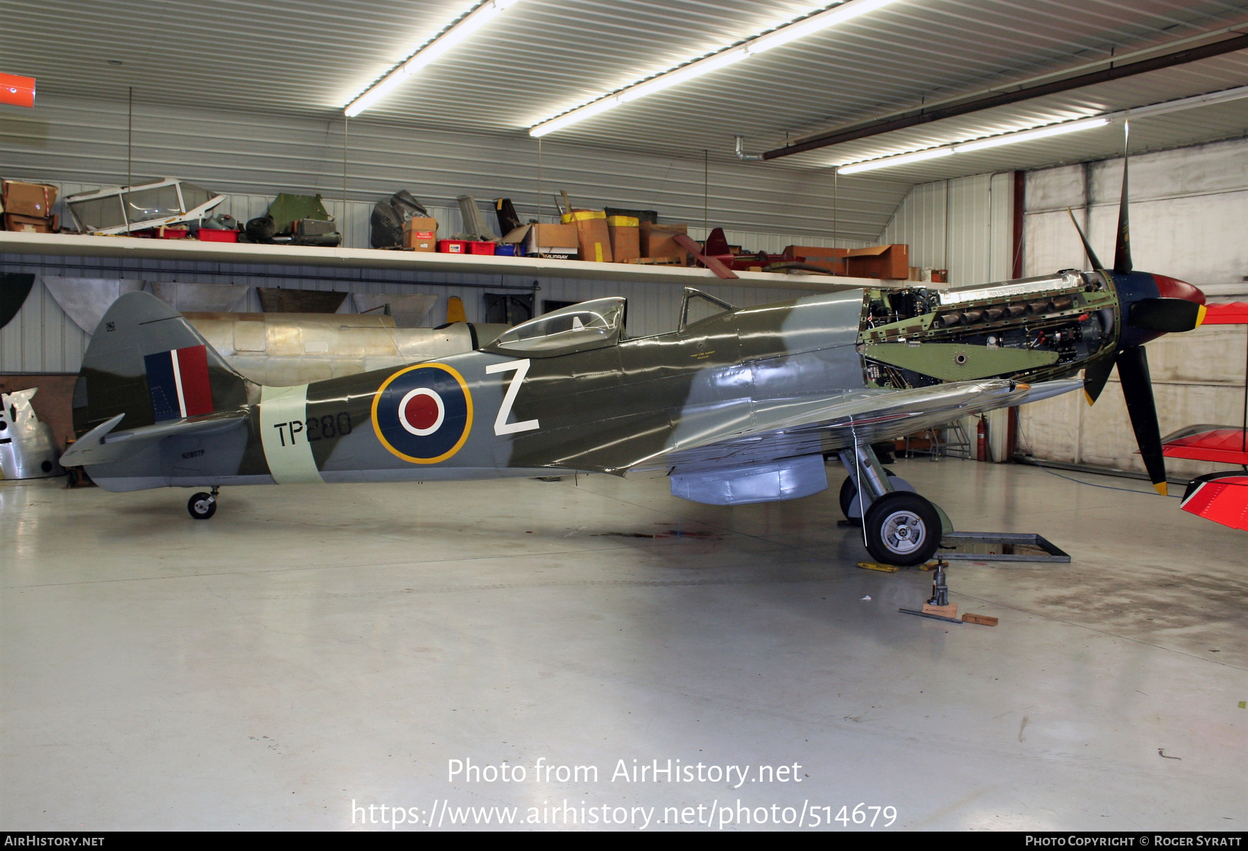 Aircraft Photo of N280TP / TP280 | Supermarine 394 Spitfire FR18E | UK - Air Force | AirHistory.net #514679