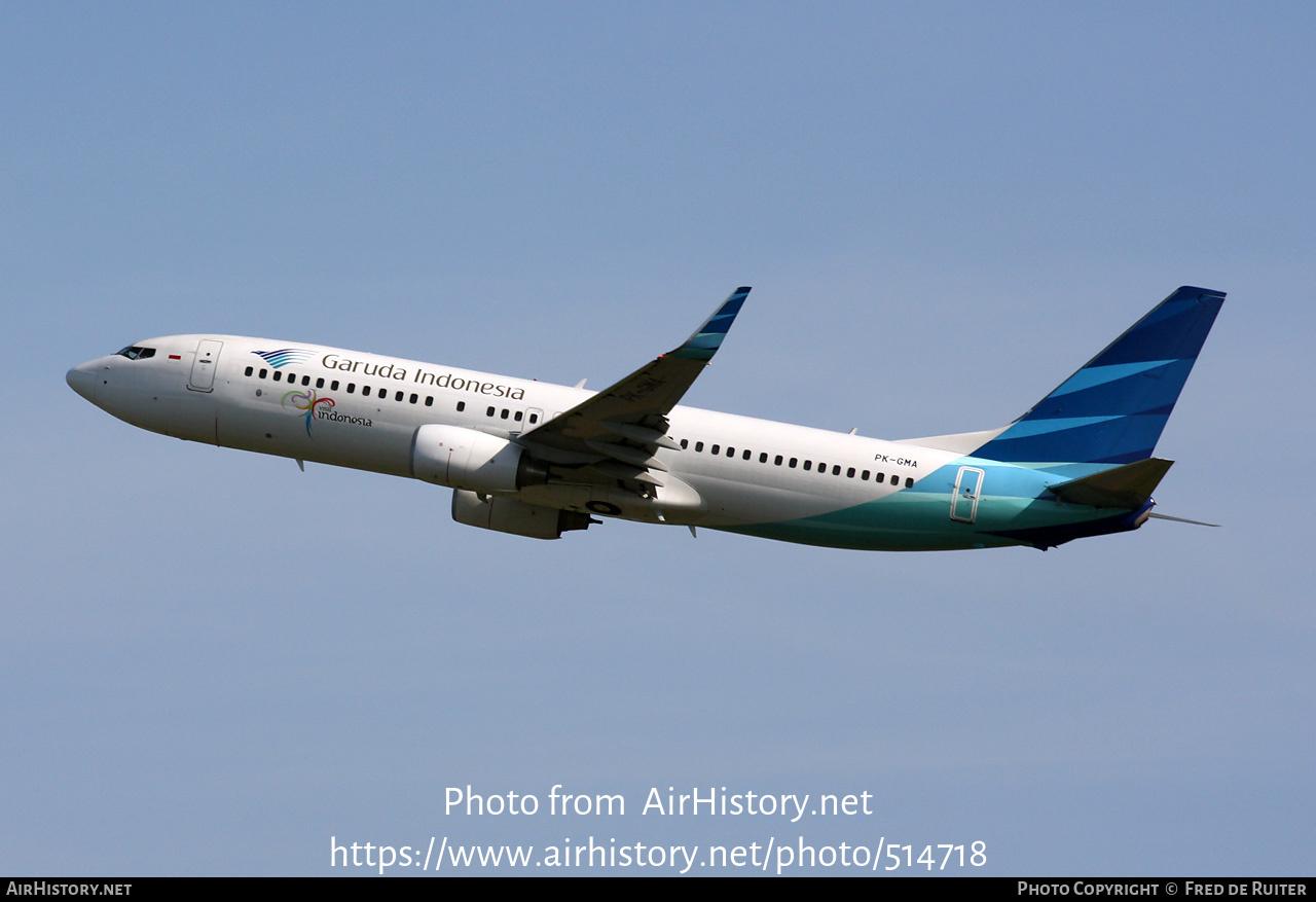 Aircraft Photo of PK-GMA | Boeing 737-8U3 | Garuda Indonesia | AirHistory.net #514718