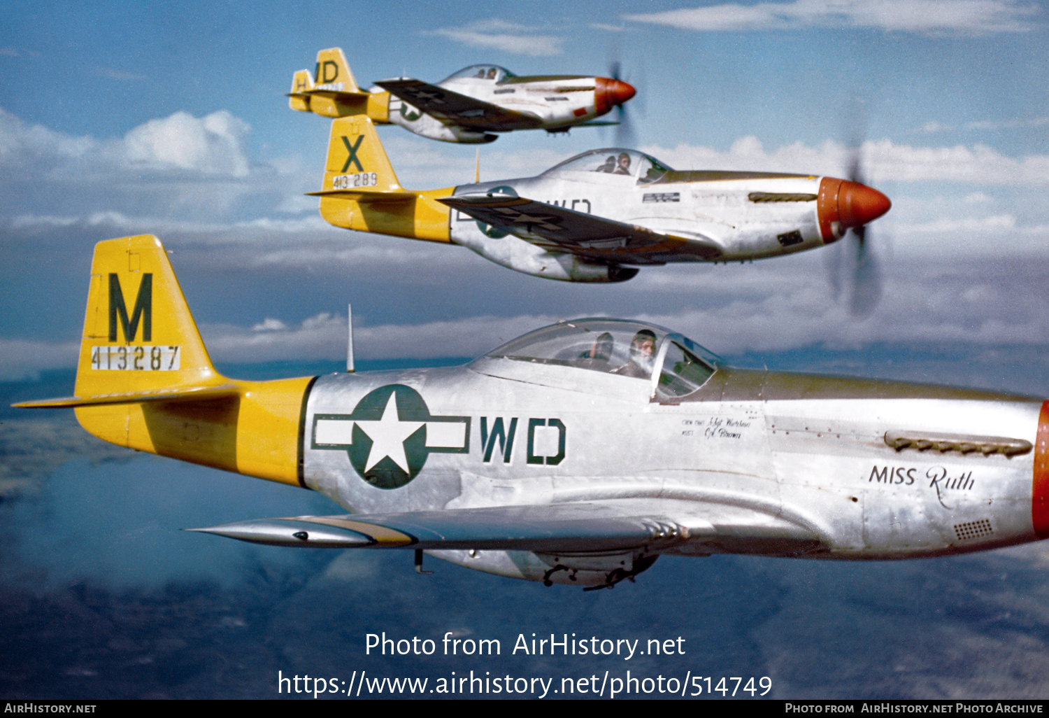 Aircraft Photo of 44-13287 / 413287 | North American P-51D Mustang | USA - Air Force | AirHistory.net #514749