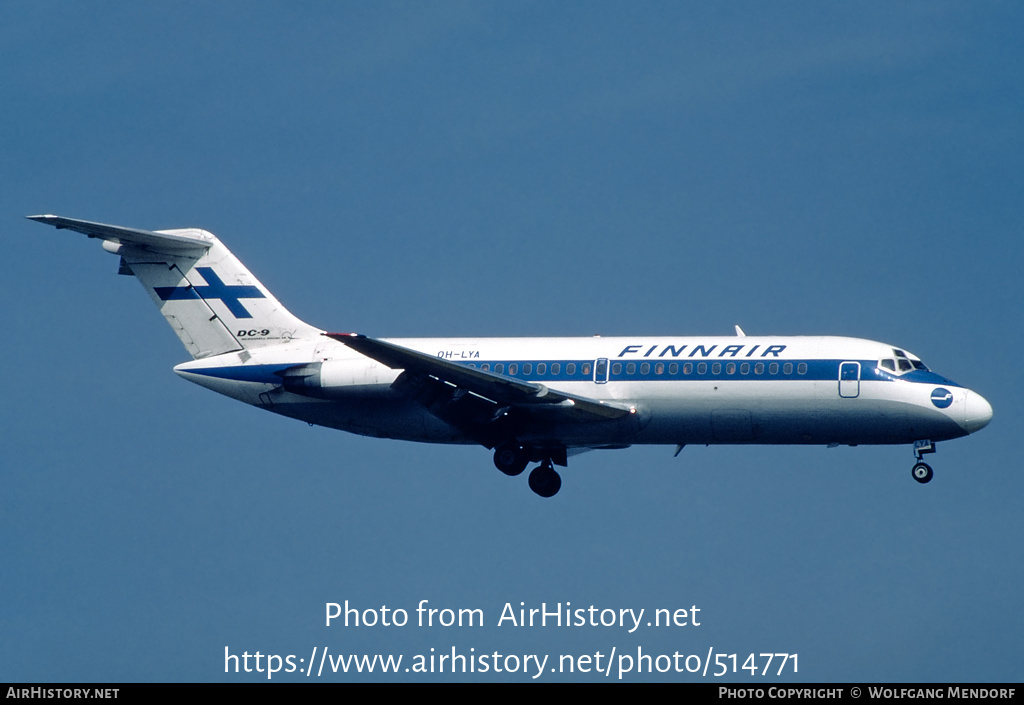 Aircraft Photo of OH-LYA | Douglas DC-9-14 | Finnair | AirHistory.net #514771