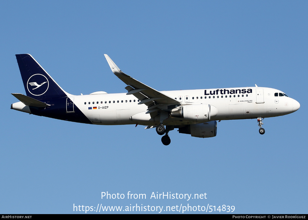 Aircraft Photo of D-AIZP | Airbus A320-214 | Lufthansa | AirHistory.net #514839