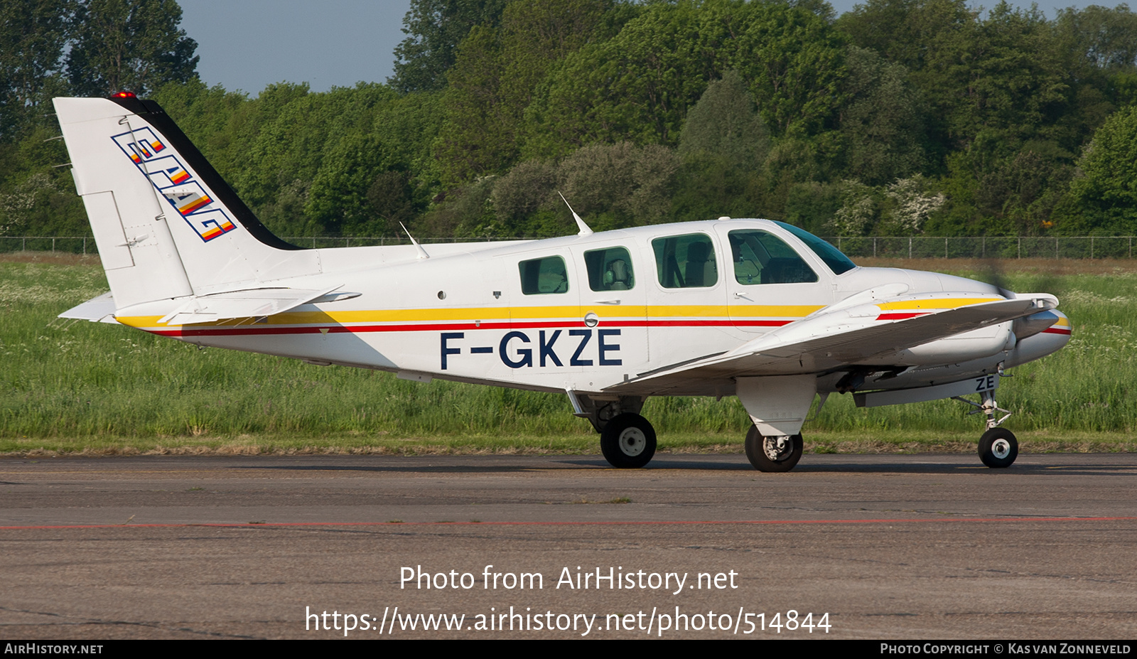 Aircraft Photo of F-GKZE | Beech 58 Baron | EPAG - École de Pilotage Amaury de la Grange | AirHistory.net #514844