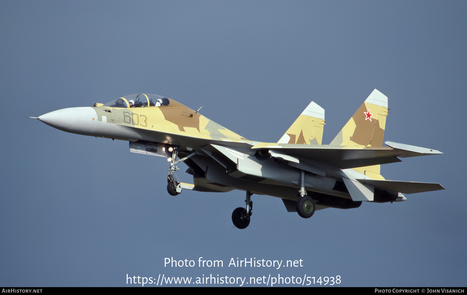 Aircraft Photo of 603 | Sukhoi Su-30MK | Russia - Air Force ...