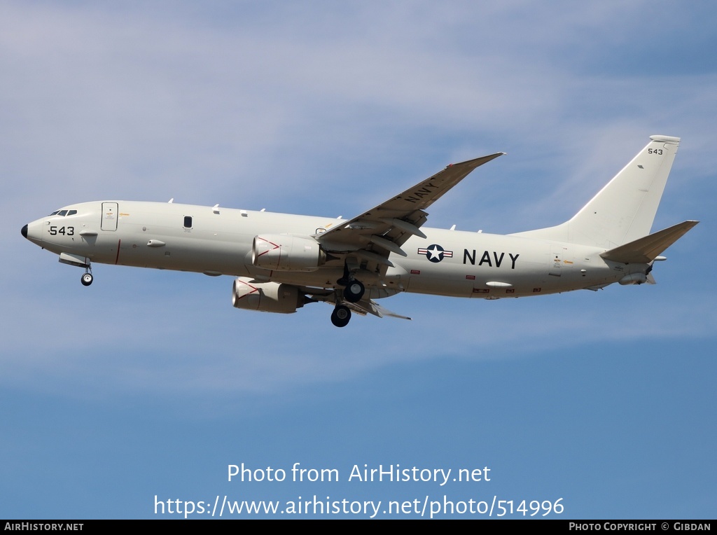 Aircraft Photo of 169543 | Boeing P-8A Poseidon | USA - Navy | AirHistory.net #514996