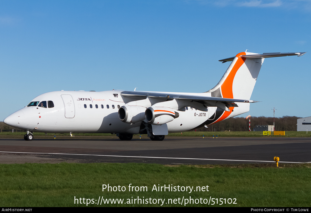 Aircraft Photo of G-JOTR | BAE Systems Avro 146-RJ85 | Jota Aviation | AirHistory.net #515102