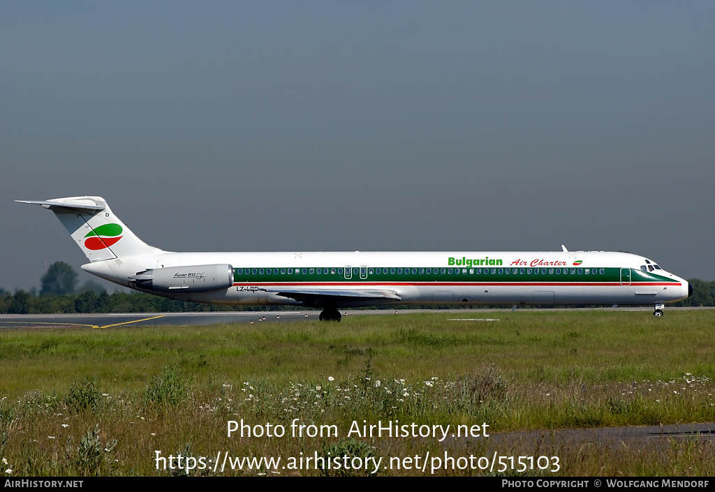 Aircraft Photo of LZ-LDD | McDonnell Douglas MD-82 (DC-9-82) | Bulgarian Air Charter | AirHistory.net #515103