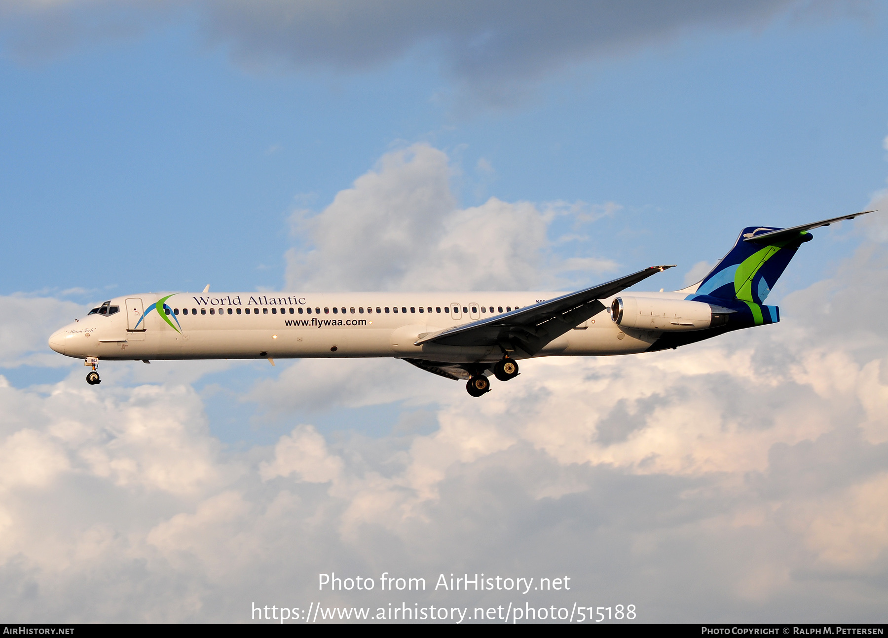 Aircraft Photo of N802WA | McDonnell Douglas MD-83 (DC-9-83) | World Atlantic Airlines | AirHistory.net #515188