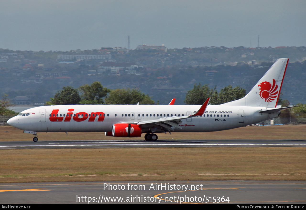 Aircraft Photo of PK-LJL | Boeing 737-9GP/ER | Lion Air | AirHistory.net #515364