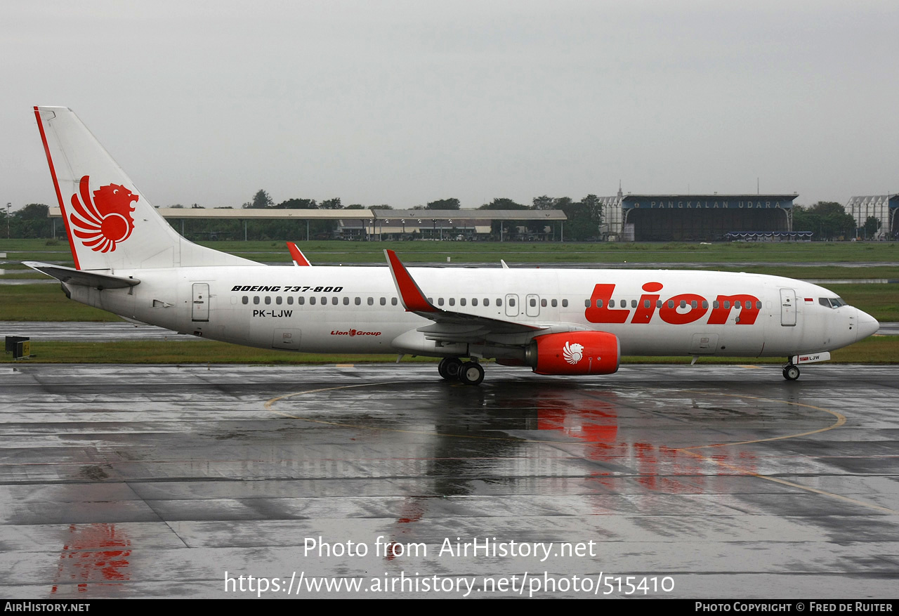 Aircraft Photo of PK-LJW | Boeing 737-8GP | Lion Air | AirHistory.net #515410