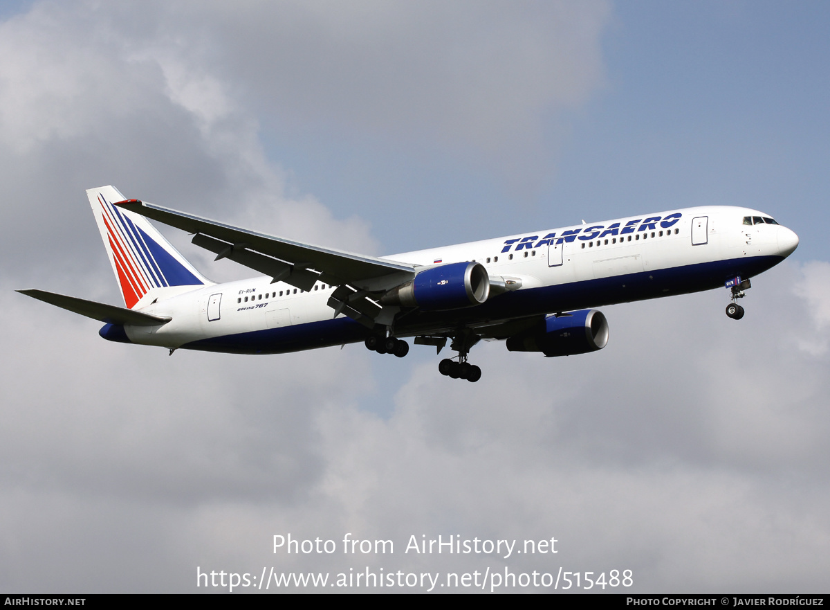 Aircraft Photo of EI-RUW | Boeing 767-36N/ER | Transaero Airlines | AirHistory.net #515488