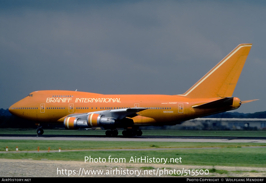 Aircraft Photo of N606BN | Boeing 747SP-27 | Braniff International Airways | AirHistory.net #515500