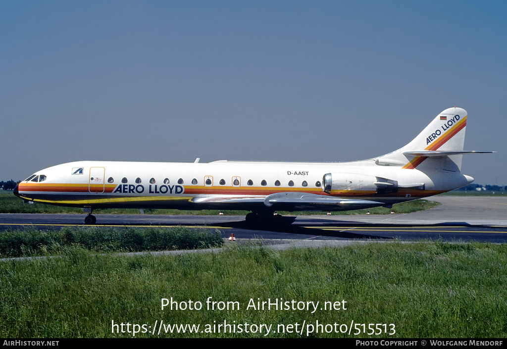 Aircraft Photo of D-AAST | Sud SE-210 Caravelle 10B1R | Aero Lloyd | AirHistory.net #515513