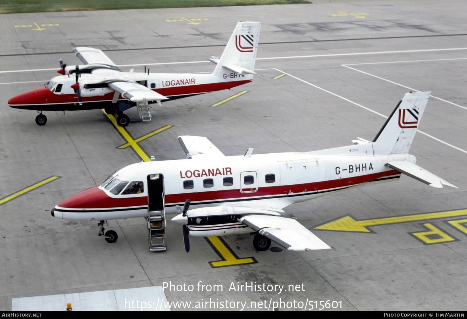 Aircraft Photo of G-BHHA | Embraer EMB-110P1 Bandeirante | Loganair | AirHistory.net #515601