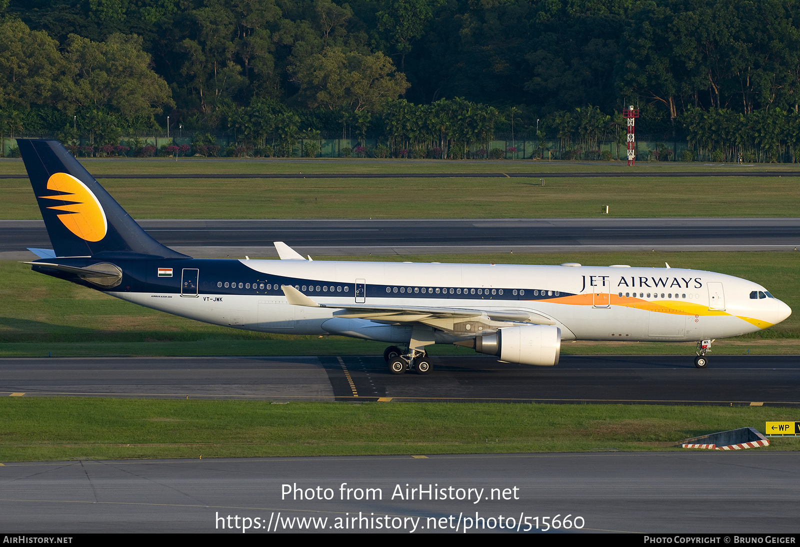 Aircraft Photo of VT-JWK | Airbus A330-202 | Jet Airways | AirHistory.net #515660