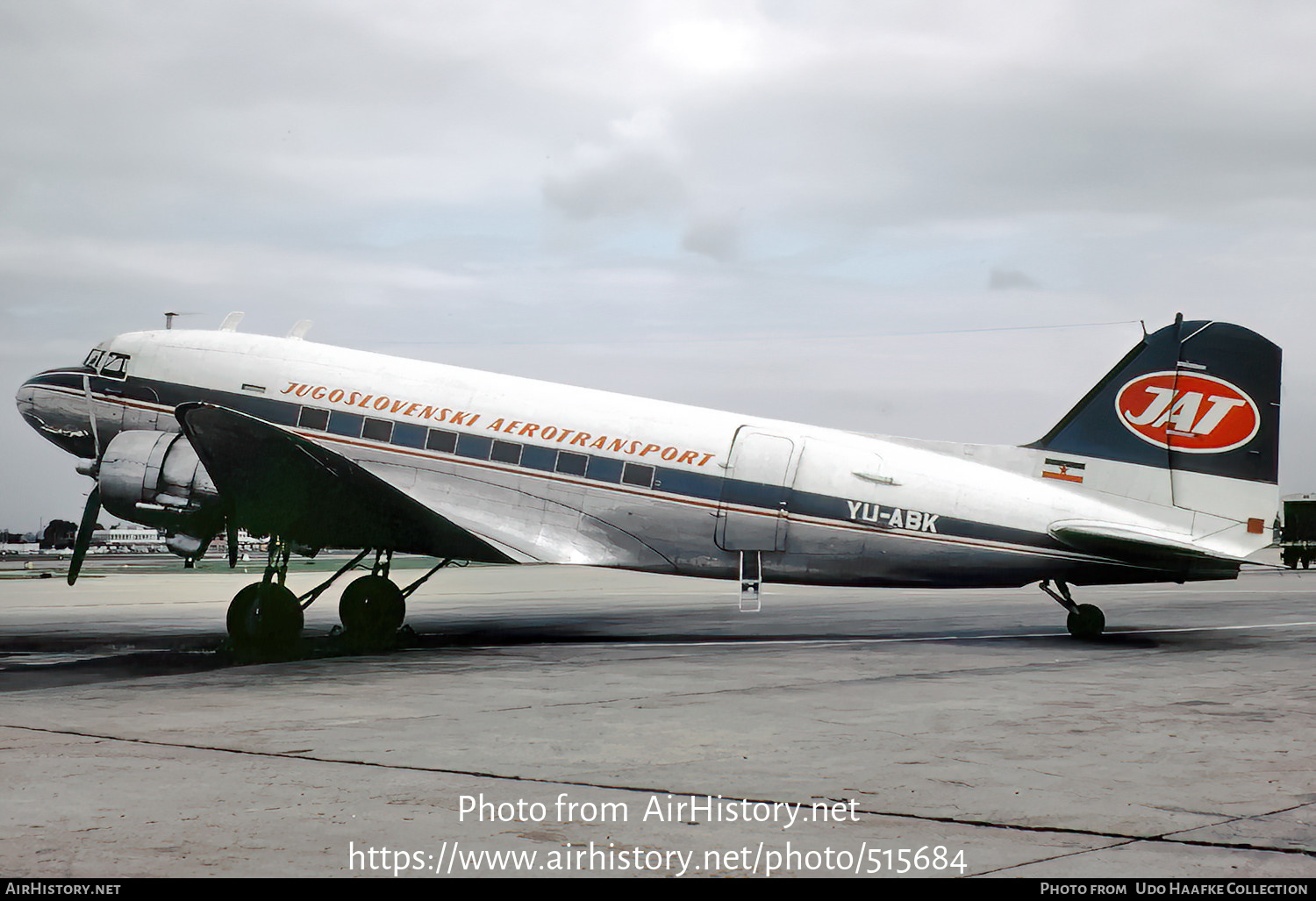 Aircraft Photo of YU-ABK | Douglas C-47B Skytrain | Jugoslovenski Aerotransport - JAT | AirHistory.net #515684