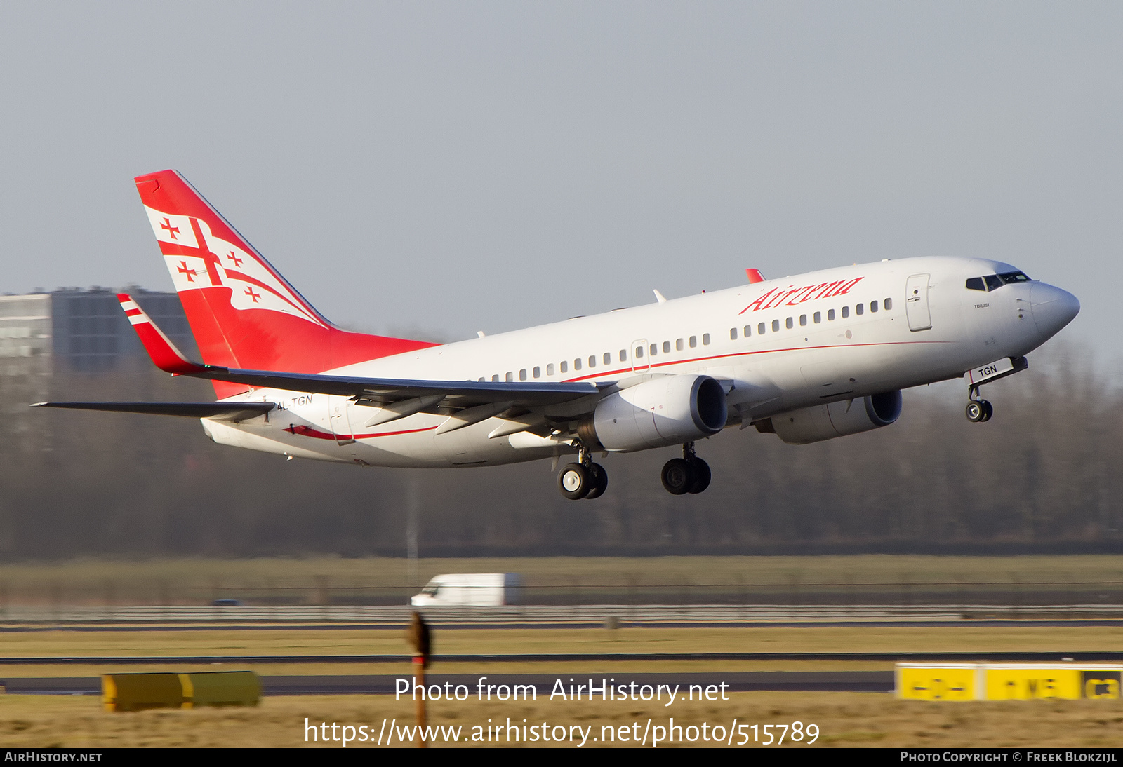 Aircraft Photo of 4L-TGN | Boeing 737-7BK | Airzena - Georgian Airways | AirHistory.net #515789