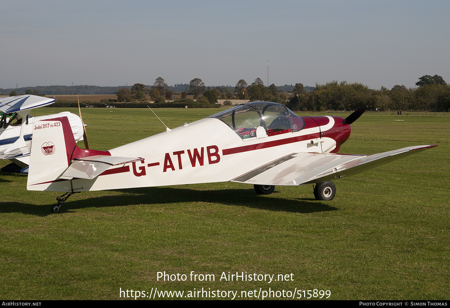 Aircraft Photo of G-ATWB | SAN Jodel D-117 | AirHistory.net #515899