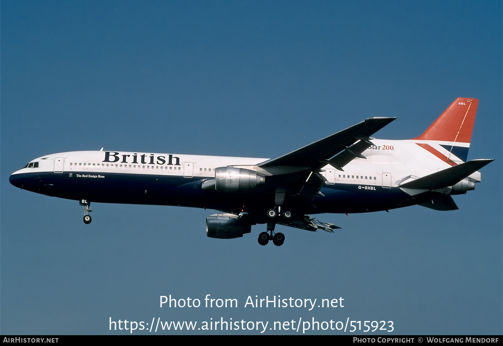 Aircraft Photo of G-BHBL | Lockheed L-1011-385-1-15 TriStar 200 | British Airways | AirHistory.net #515923