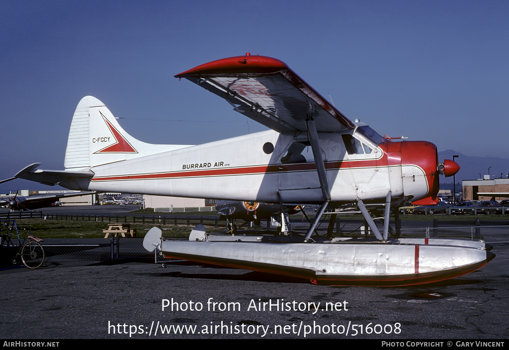 Aircraft Photo of C-FGCY | De Havilland Canada DHC-2 Beaver Mk1 | Burrard Air | AirHistory.net #516008