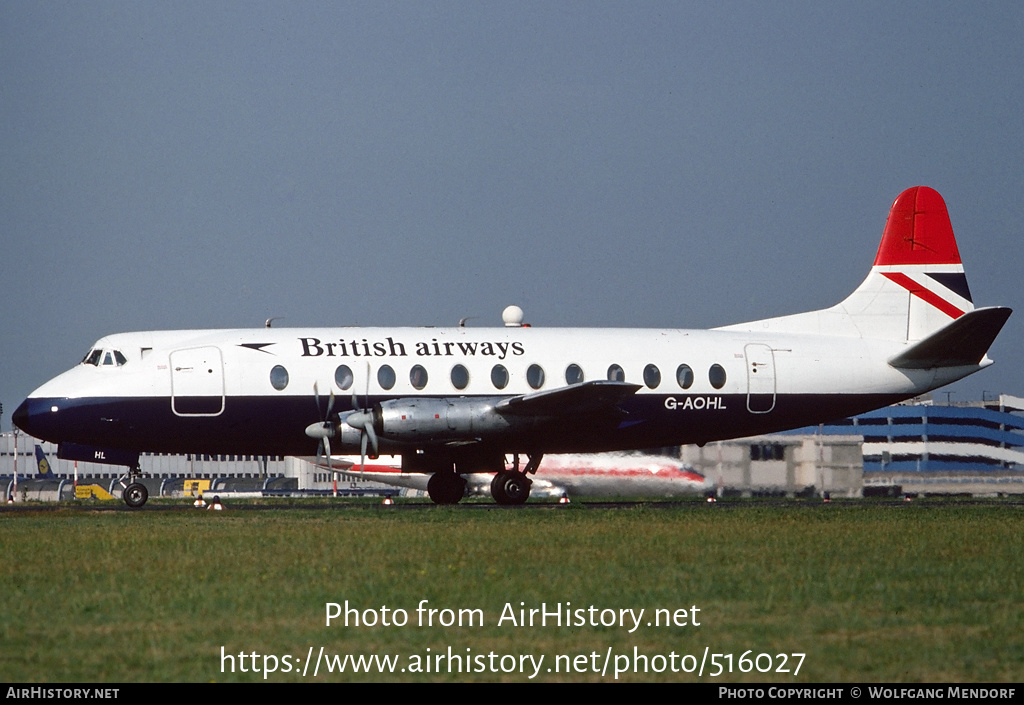 Aircraft Photo of G-AOHL | Vickers 802 Viscount | British Airways | AirHistory.net #516027