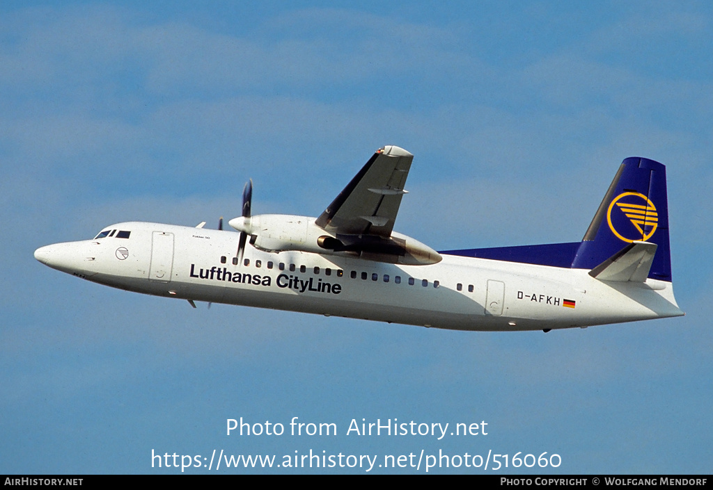 Aircraft Photo of D-AFKH | Fokker 50 | Lufthansa CityLine | AirHistory.net #516060