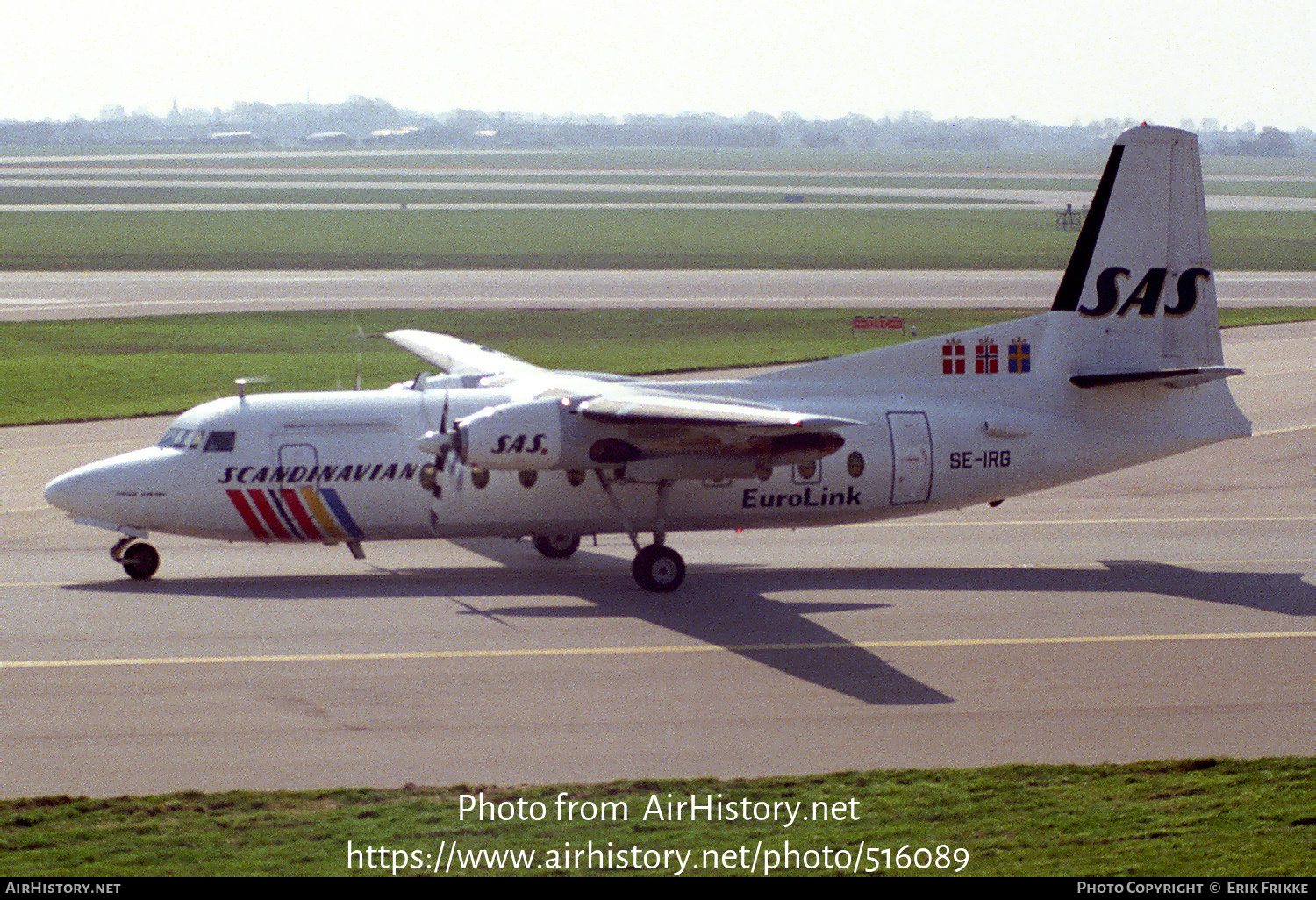 Aircraft Photo of SE-IRG | Fokker F27-600 Friendship | Scandinavian Commuter - Eurolink | AirHistory.net #516089