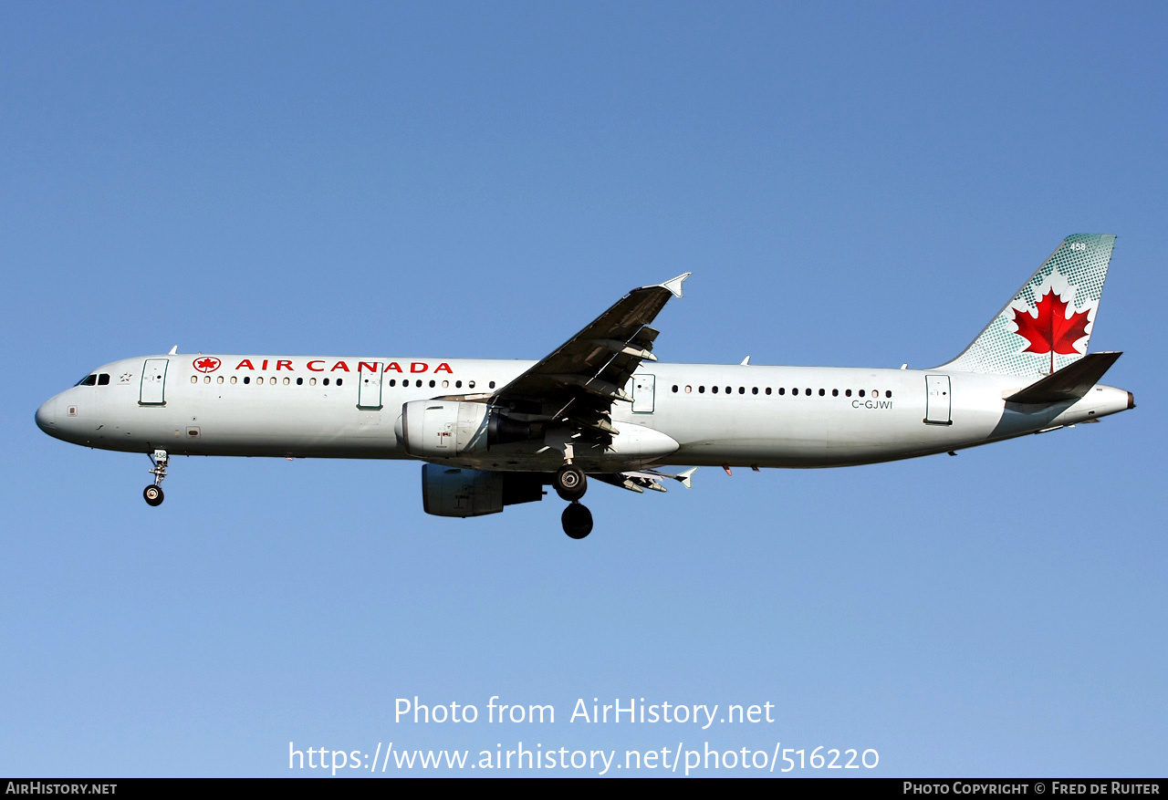 Aircraft Photo of C-GJWI | Airbus A321-211 | Air Canada | AirHistory.net #516220