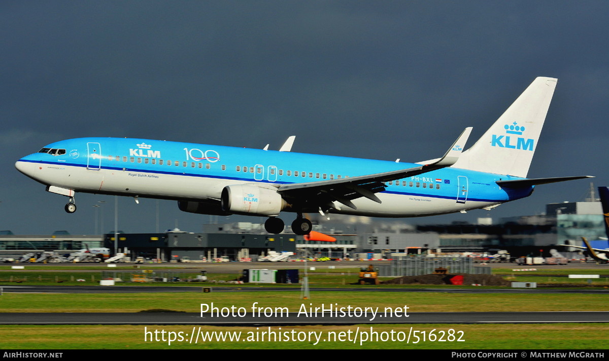 Aircraft Photo of PH-BXL | Boeing 737-8K2 | KLM - Royal Dutch Airlines | AirHistory.net #516282