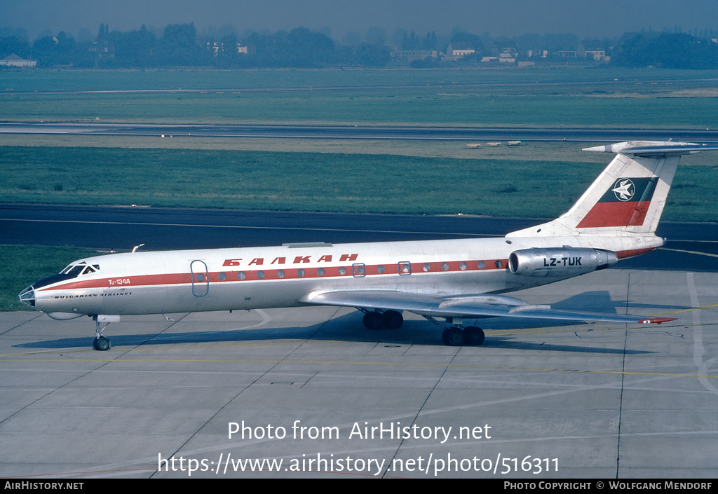 Aircraft Photo of LZ-TUK | Tupolev Tu-134A | Balkan - Bulgarian Airlines | AirHistory.net #516311