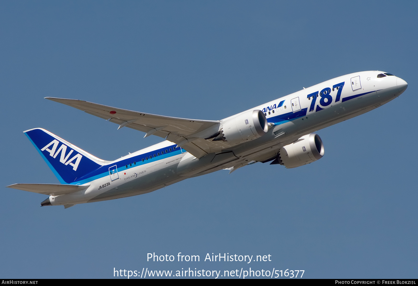 Aircraft Photo of JA823A | Boeing 787-8 Dreamliner | All Nippon Airways - ANA | AirHistory.net #516377