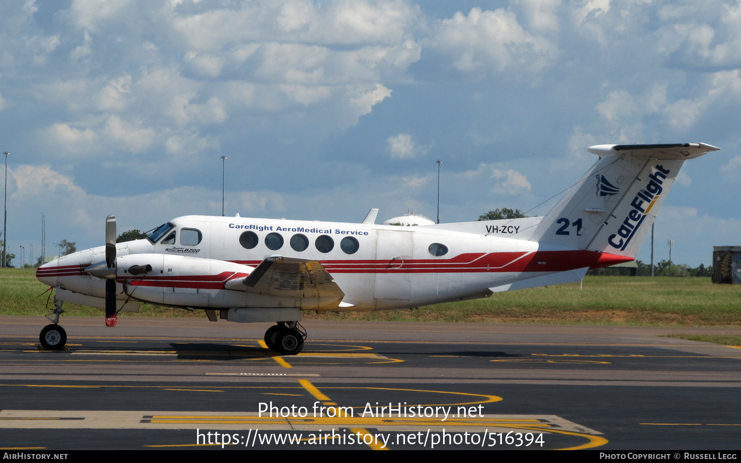 Aircraft Photo of VH-ZCY | Beech B200 Super King Air | CareFlight | AirHistory.net #516394