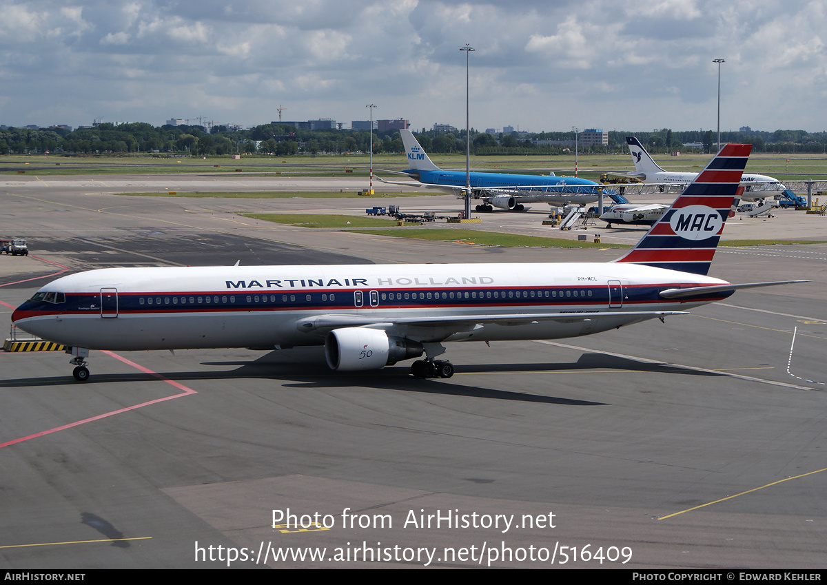 Aircraft Photo of PH-MCL | Boeing 767-31A/ER | Martinair | Martinair Holland | AirHistory.net #516409