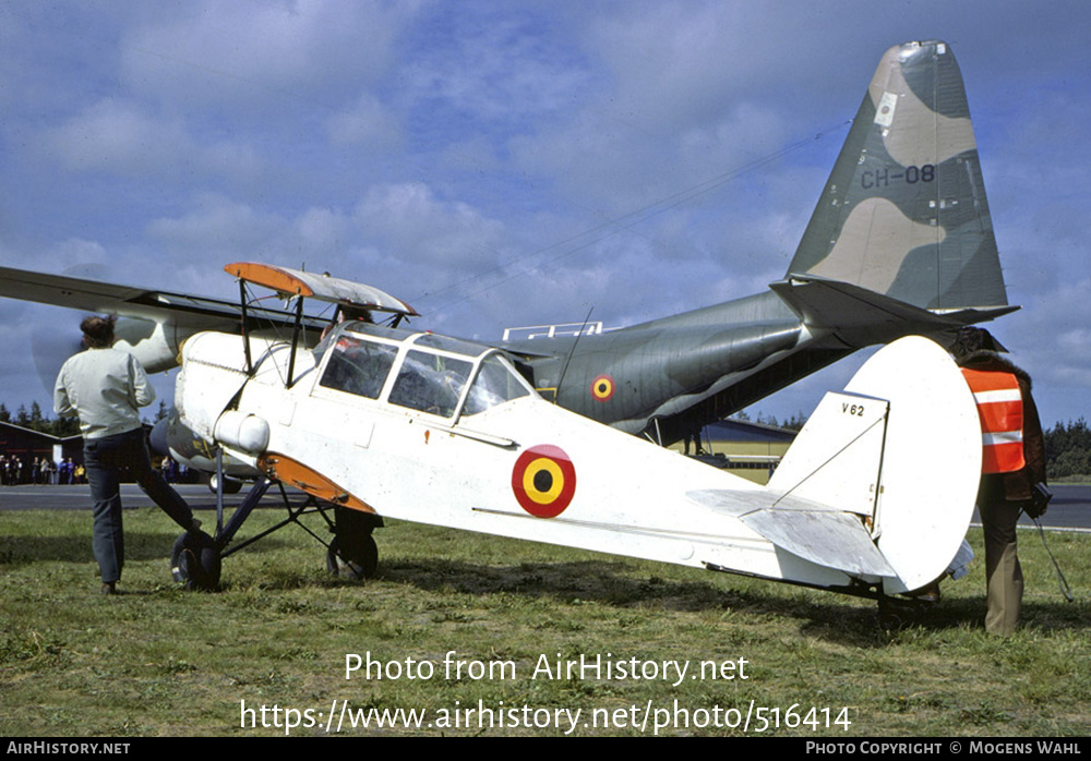 Aircraft Photo of V62 | Stampe-Vertongen SV-4C | Belgium - Air Force | AirHistory.net #516414