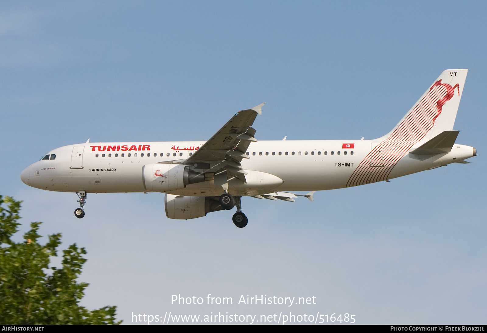 Aircraft Photo of TS-IMT | Airbus A320-214 | Tunisair | AirHistory.net #516485