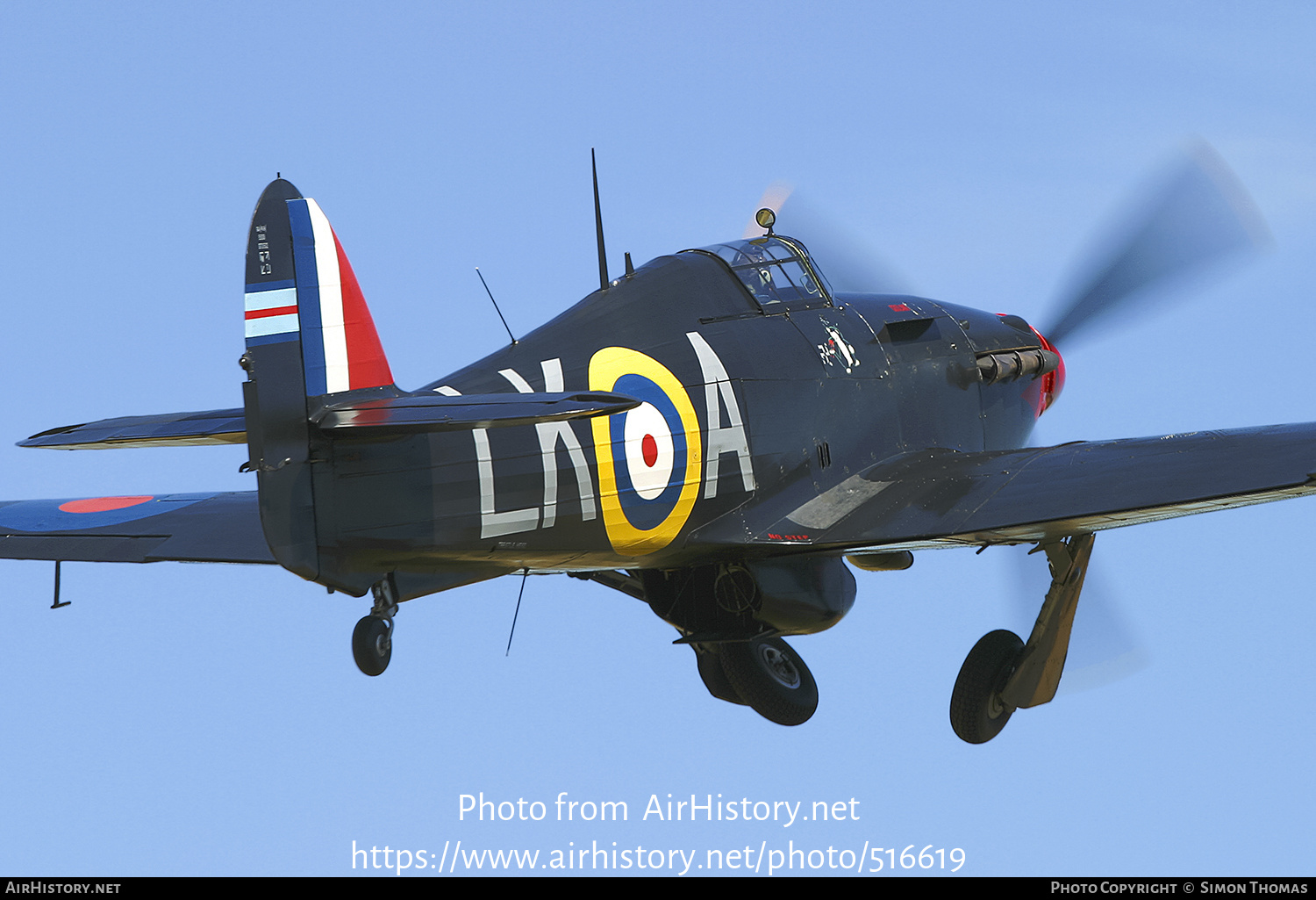 Aircraft Photo of G-HURR | Hawker Hurricane Mk12 | UK - Air Force | AirHistory.net #516619